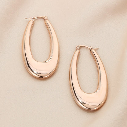 Stainless Steel Hinged Hoop Earrings