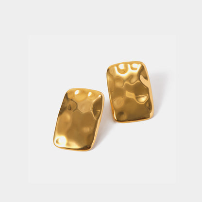 18K Gold-Plated Square Earrings