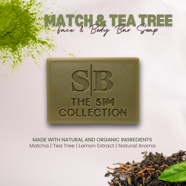 Matcha and Tea Tree Bar Soap - Image 3